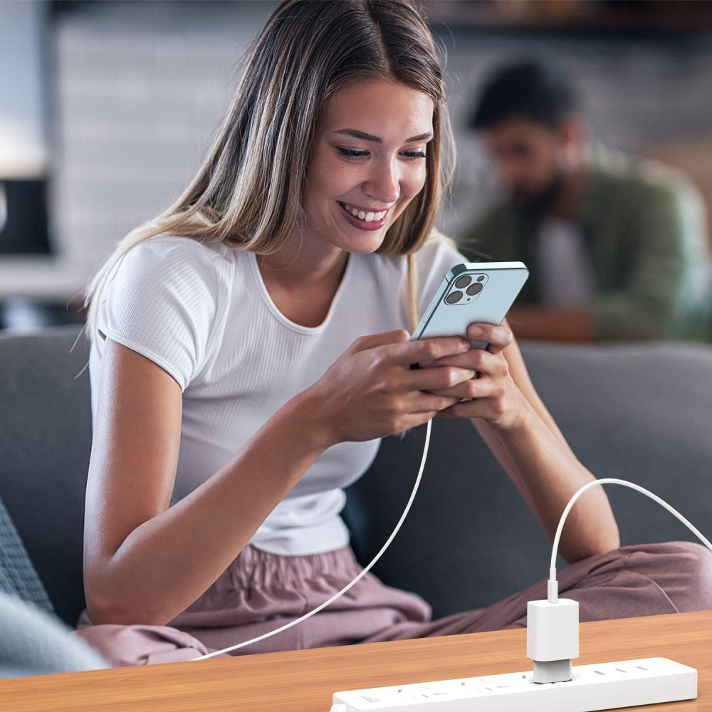 Швидкий зарядний пристрій TUMABER для iPhone, 20 Вт, кабель USB C довжиною 2 м для Apple iPhone