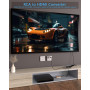 Преобразователь RCA в HDMI, AV в HDMI, мини-адаптер композитного сигнала 1080P в HDMI, поддержка PAL/NTSC 