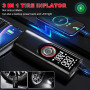 Насос для накачивания шин Lupxiu ATJ-9566, 6000 mAh, с цифровым манометром