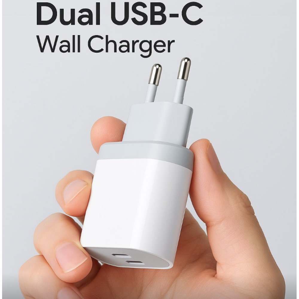 Зарядний пристрій Wallgong yc-630cc25 USB C, 2 шт. для iPhone 15 Pro/Pro Max/Plus 14/13/12/11, iPad