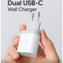Зарядний пристрій Wallgong yc-630cc25 USB C, 2 шт. для iPhone 15 Pro/Pro Max/Plus 14/13/12/11, iPad