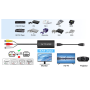 Преобразователь RCA в HDMI, AV в HDMI, мини-адаптер композитного сигнала 1080P в HDMI, поддержка PAL/NTSC 