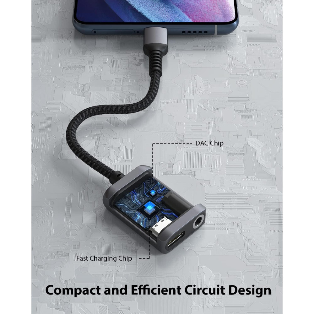 Адаптер Stouchi USB C на 3 5 мм и Type C 2в1