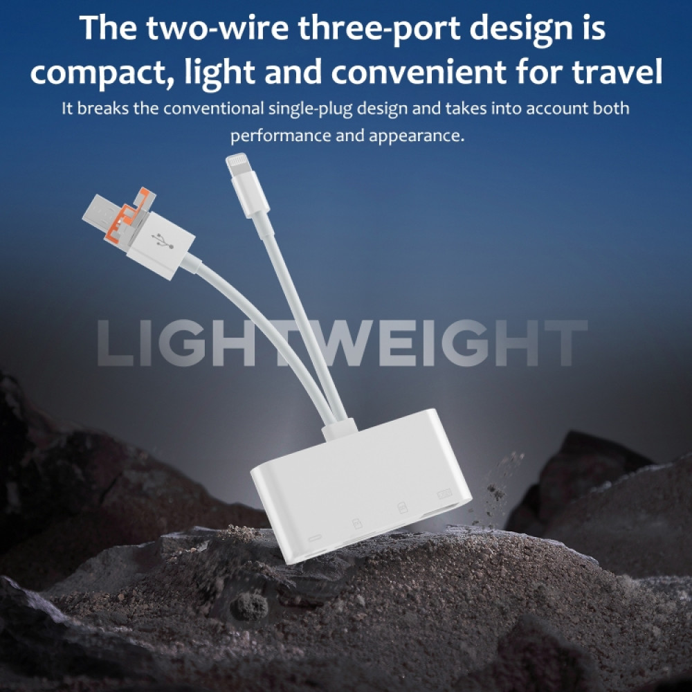 8 контактный картридер многофункциональный NK 108TL Pro USB C і Type C
