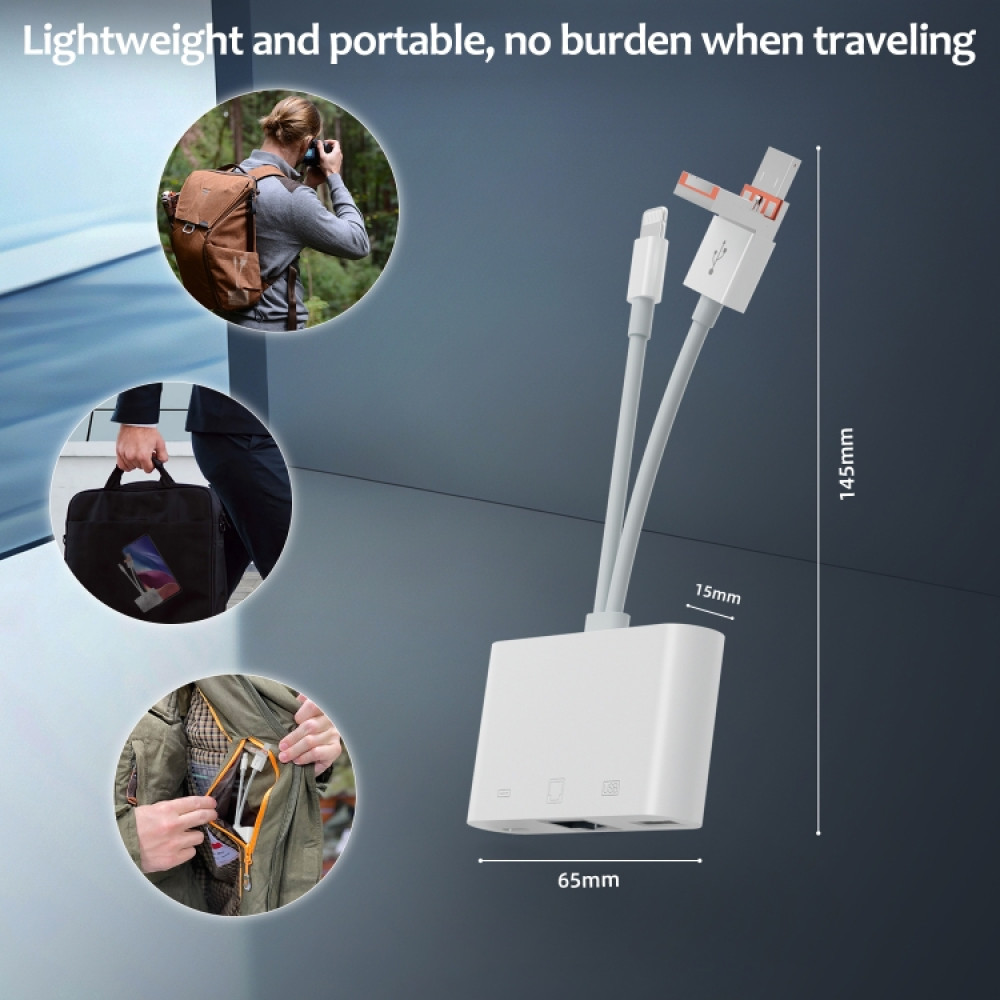 8 контактный картридер многофункциональный NK 108TL Pro USB C і Type C