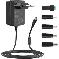 Блок живлення Qanxun 18V 1A з 5 змінними перехідниками 