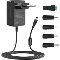 Блок живлення Qanxun 18V 1A з 5 змінними перехідниками 