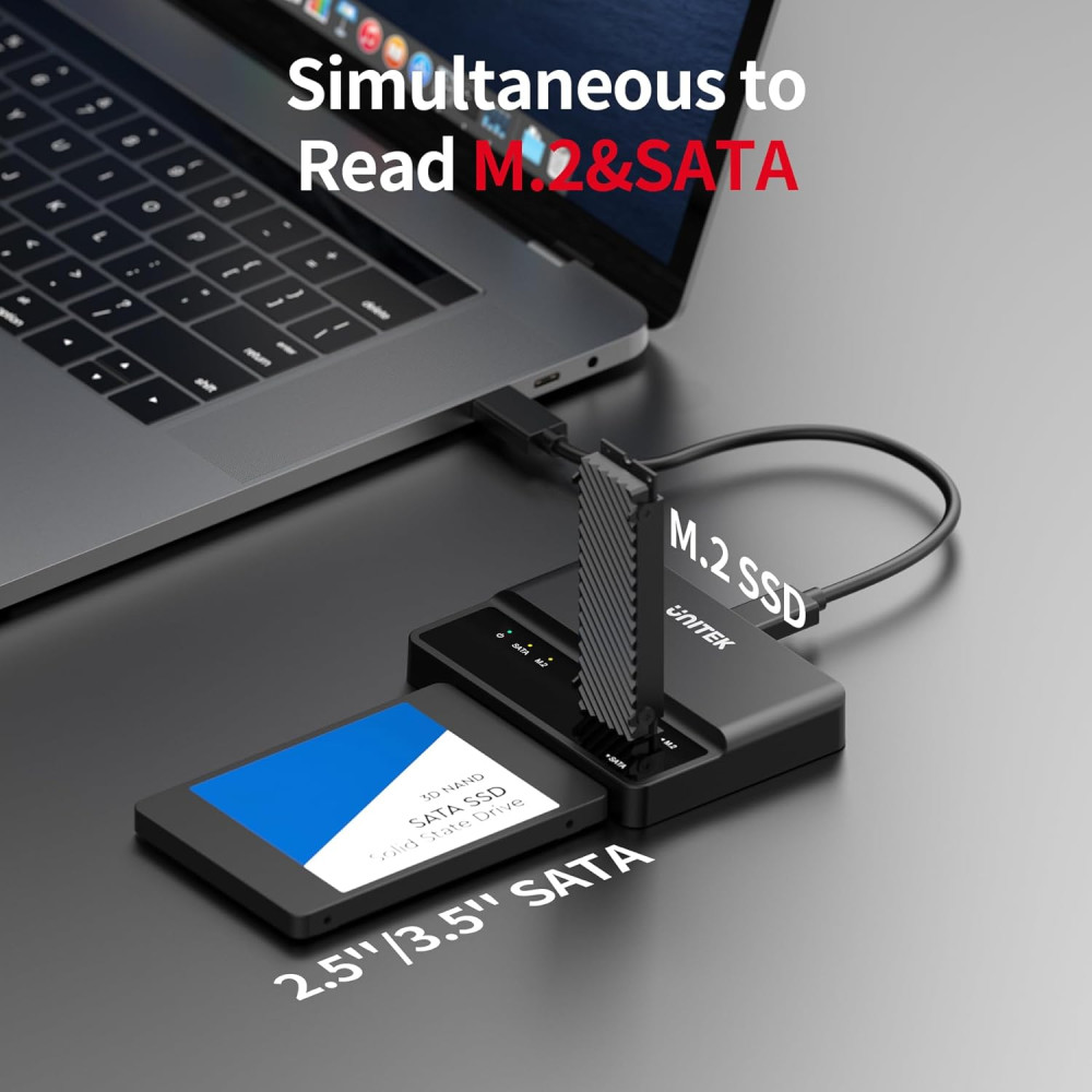 Швидкісний USB-C адаптер 10Gbps для M 2 та SATA дисків UNITEK