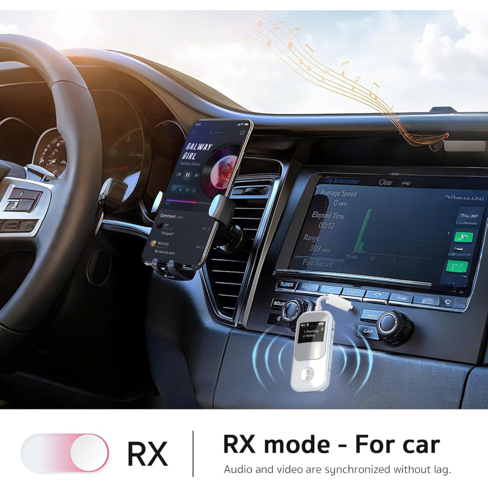 Bluetooth передатчик-приемник XENUS 5 3 OLED дисплей низкая задержка 2-в-1