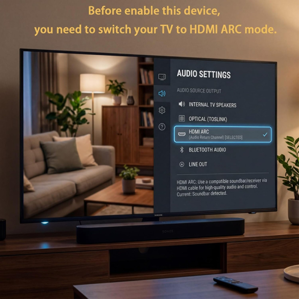 Аудио конвертер HDMI ARC Tihokile 192kHz оптический коаксиальный RCA 3,5мм