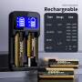 Аккумуляторы литий-ионные 18650 с зарядным устройством 2800mAh 3,7V Matbc 4 шт