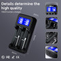Аккумуляторы литий-ионные 18650 с зарядным устройством 2800mAh 3,7V Matbc 4 шт