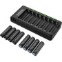 Перезаряжаемые батареи POWEROWL AA 2800mAh с умным зарядным устройством 8 шт