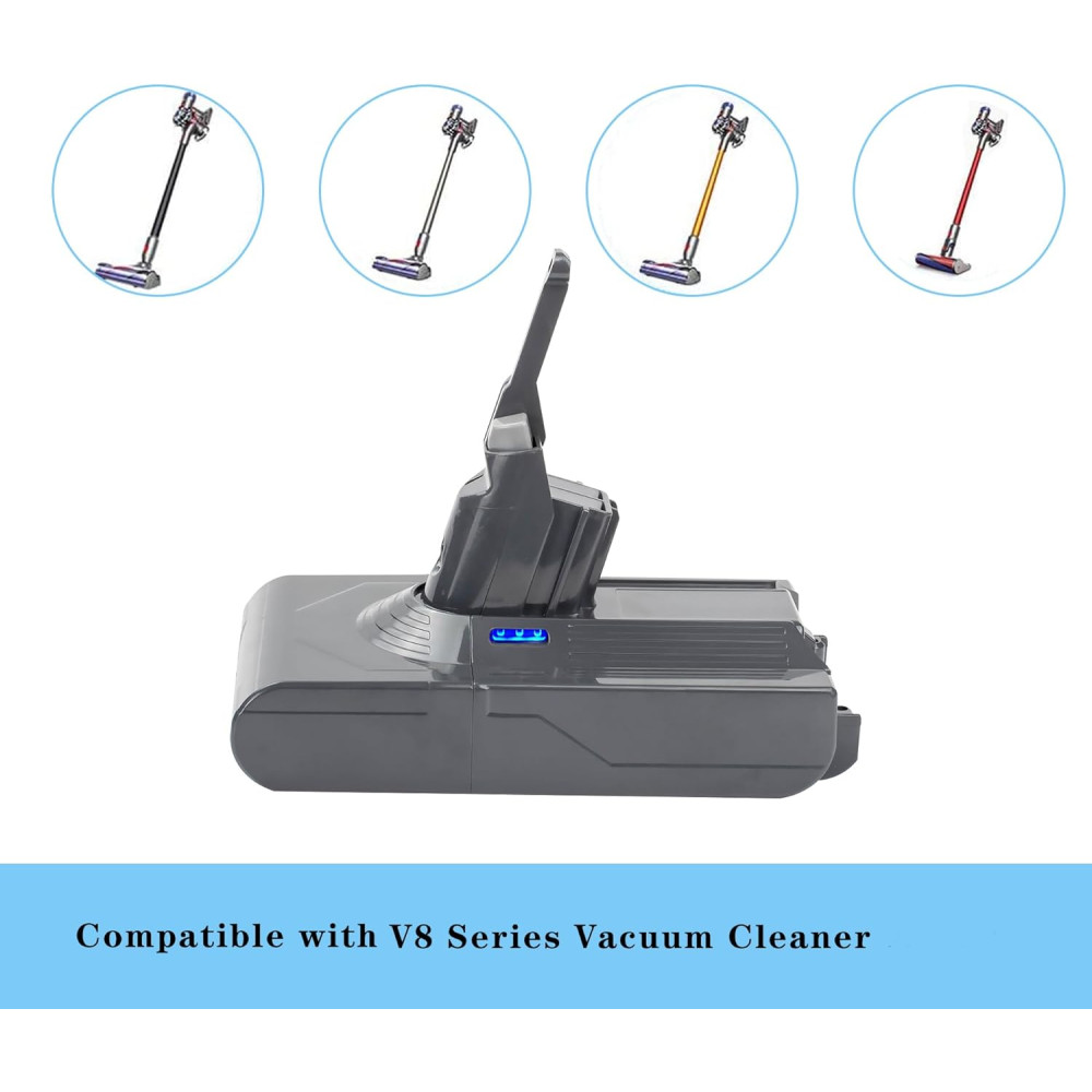 Аккумулятор Waitley 6000 мАч для Dyson V8, SV10 с фильтром 