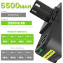 Литиевый аккумулятор Moticett, 18 В 5500 мАч для Ryobi, со светодиодным индикатором