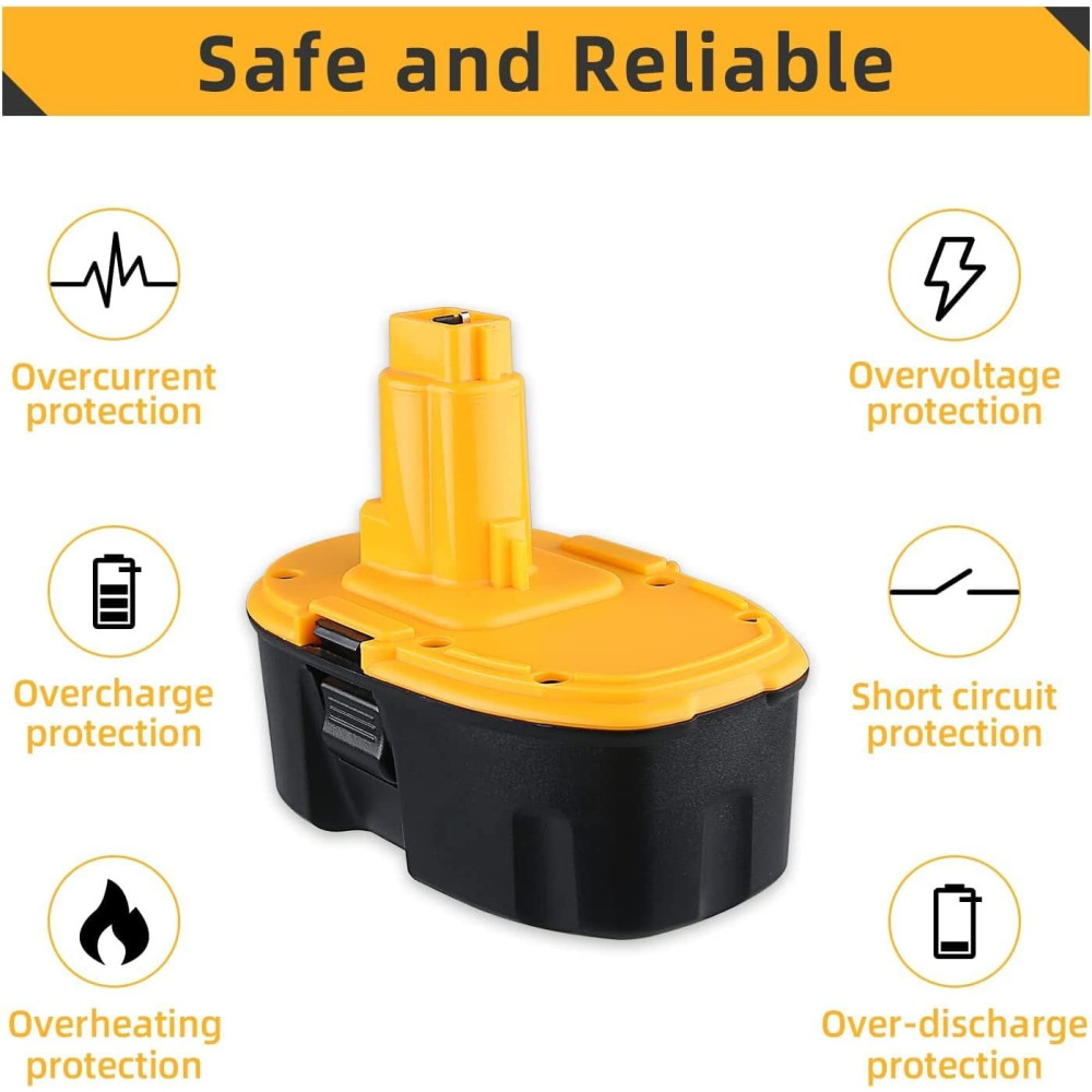Сменная батарея 18V 5 0Ah JAUKIST для инструментов DeWalt DC9096 DC9098 DE9095 DW9096