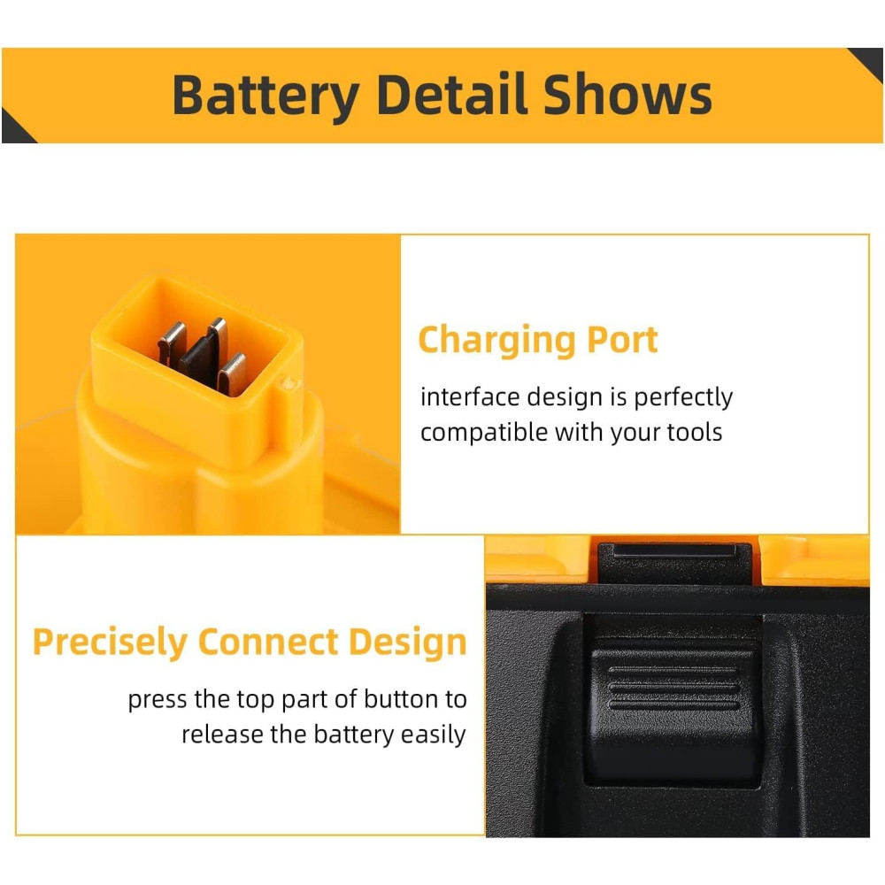 Сменная батарея 18V 5 0Ah JAUKIST для инструментов DeWalt DC9096 DC9098 DE9095 DW9096
