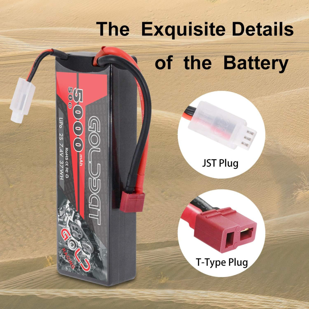 Литий полимерный аккумулятор GOLDBAT 2S 5000mAh 7 4V