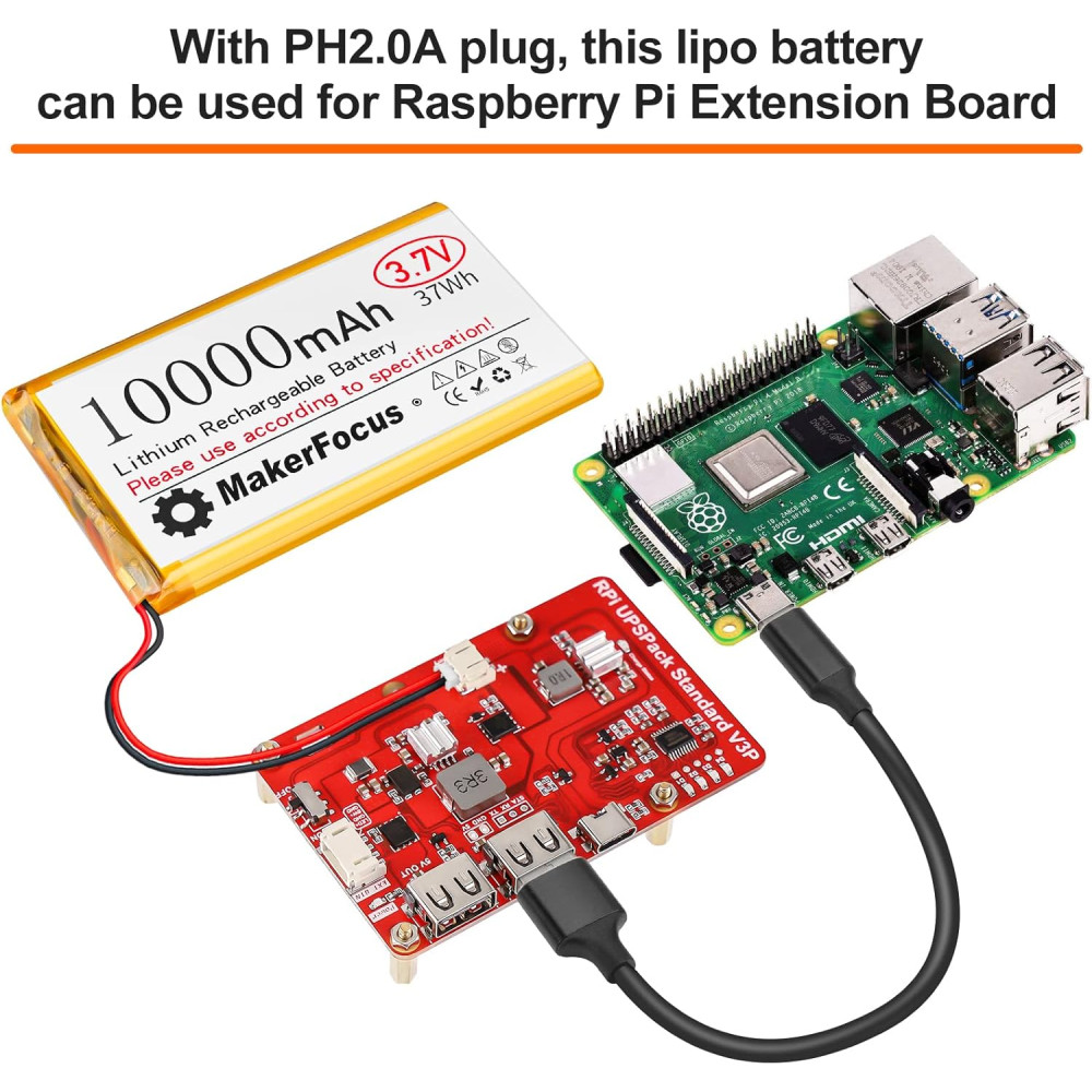 Аккумулятор Li-Pol 3 7V 10000mAh Seamuing с платой защиты