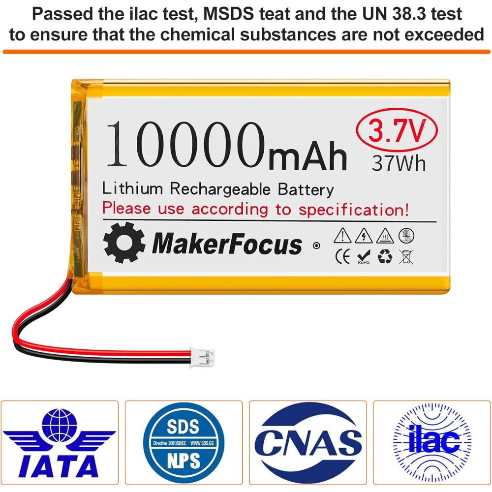 Аккумулятор Li-Pol 3 7V 10000mAh Seamuing с платой защиты