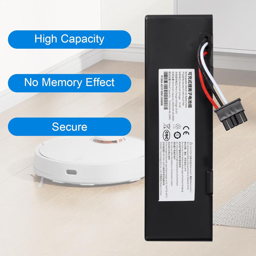 Аккумулятор 3400mAh для работы пылесоса Xiaomi Mop Mop Pro 14,4V