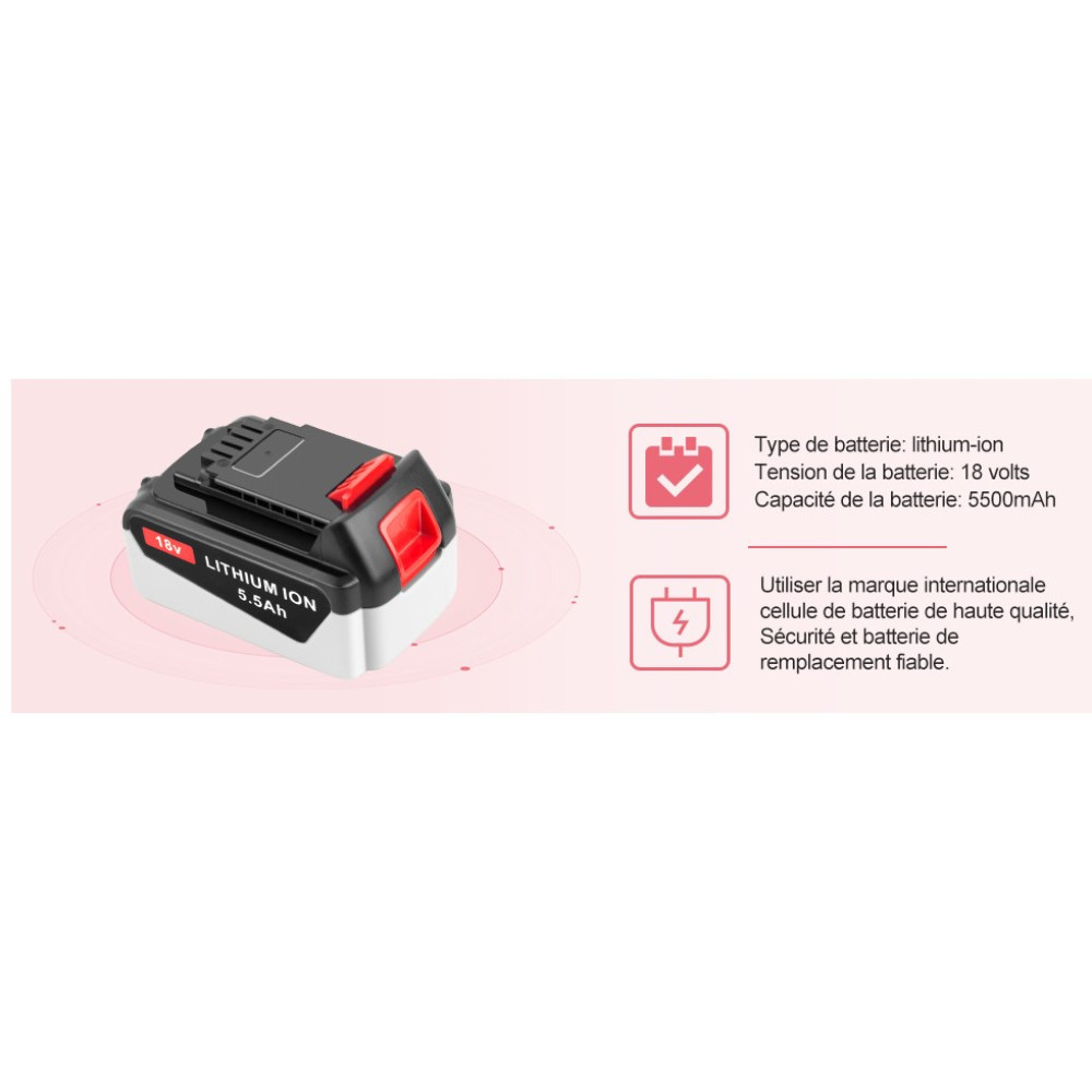Аккумулятор 5 5Ah 18V EICHXO для Black Decker