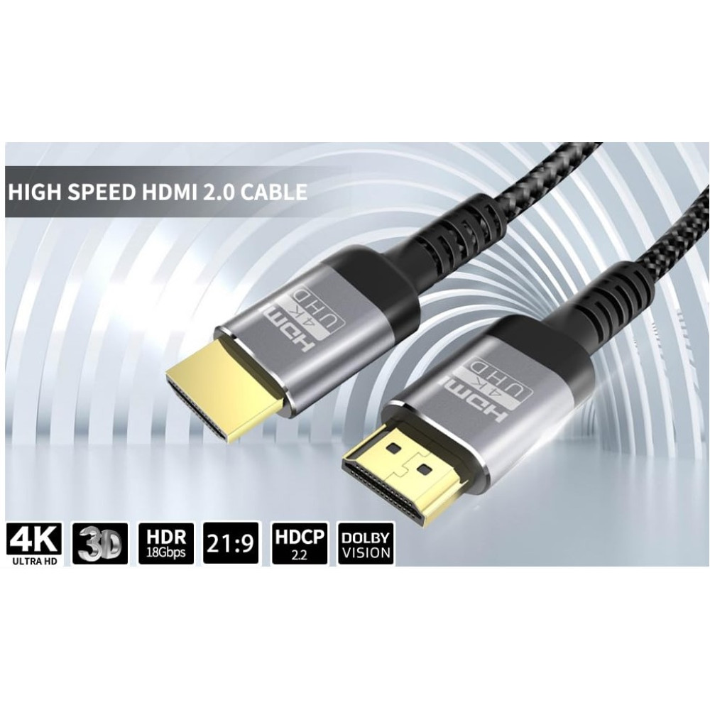 HDMI кабель Soonsoonic 4K HDMI 2 0 18 Гбит HDR ARC длина 60 см