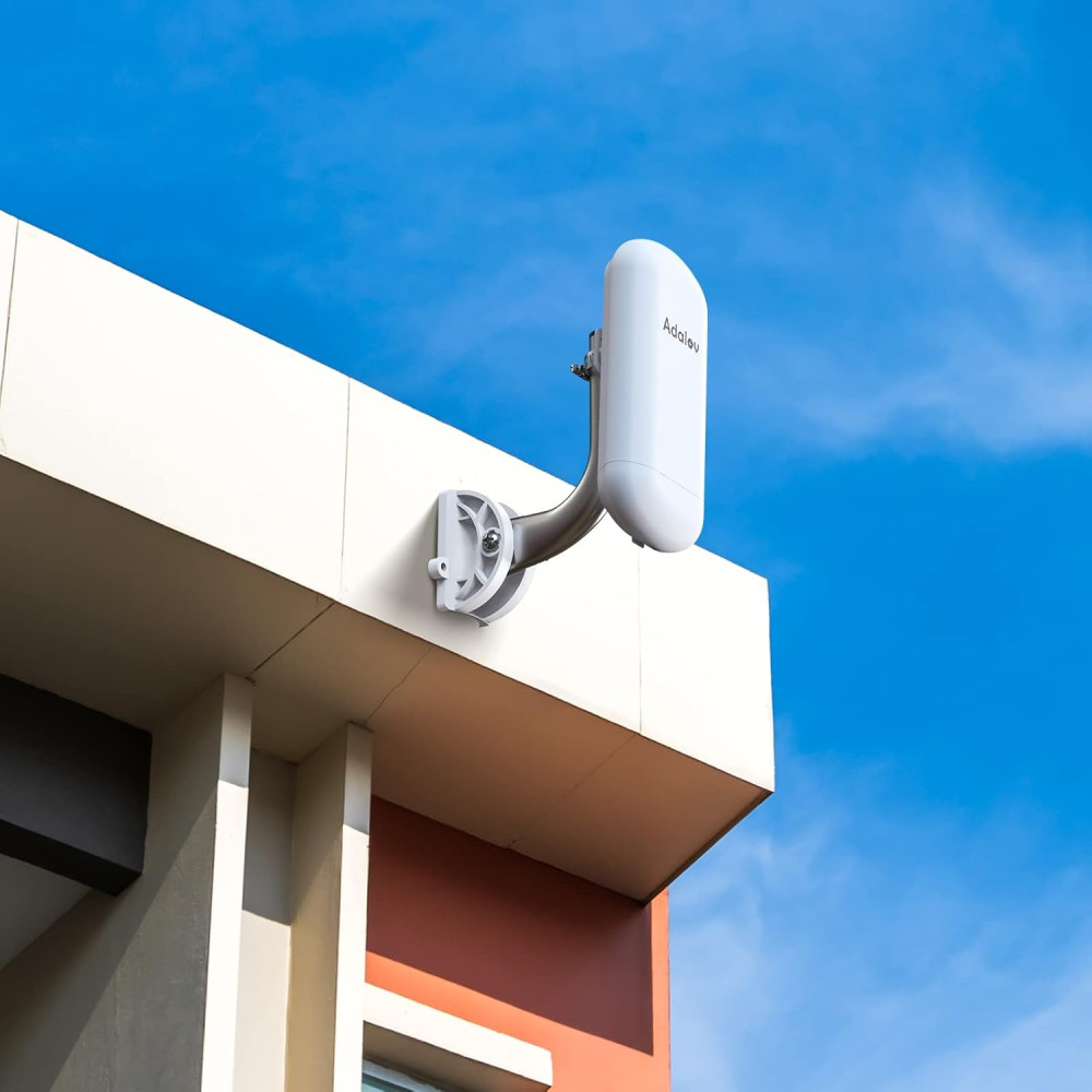 Бездротовий міст AdaLov 5,8GHz до 1,5 км 2 пристрої PoE IP65 для відеонагляду та інтернету