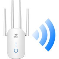 Усилитель сигнала WiFi Genetsy RE-758AC 1200 Мбит 4 антенн и 360 градусов покрытия