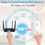 Усилитель сигнала WiFi Genetsy RE-758AC 1200 Мбит 4 антенн и 360 градусов покрытия