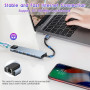 USB Hub Type-C кардридер-конвертер 8-в-1 MacBook, iPad. Ethernet, HDMI 4K