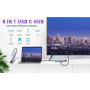 USB Hub Type-C кардридер-конвертер 8-в-1 MacBook, iPad. Ethernet, HDMI 4K