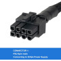 Кабель GPU 8-pin 6+2 pin с оплеткой 65 см YieJoya