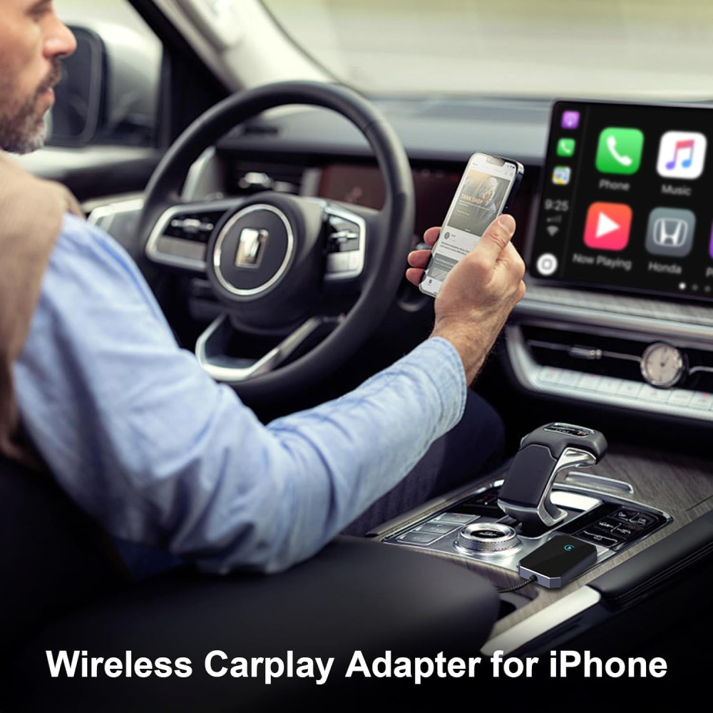 Беспроводной адаптер Fosucwin для Apple CarPlay/Android Auto