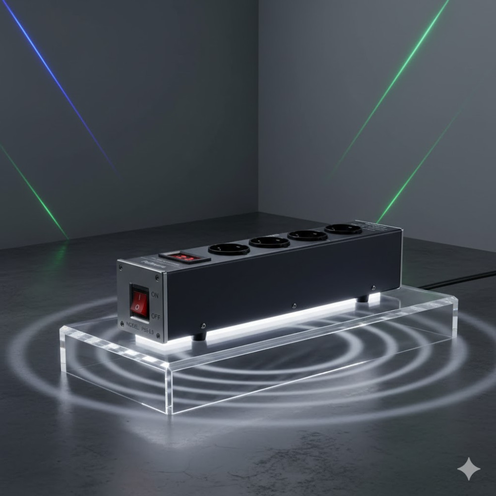 Сетевой фильтр питания Hi-Fi pailvens на 4 розетки с LCD-дисплеем