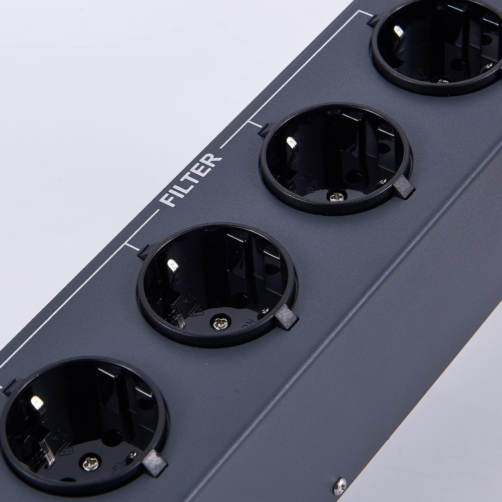 Сетевой фильтр питания Hi-Fi pailvens на 4 розетки с LCD-дисплеем