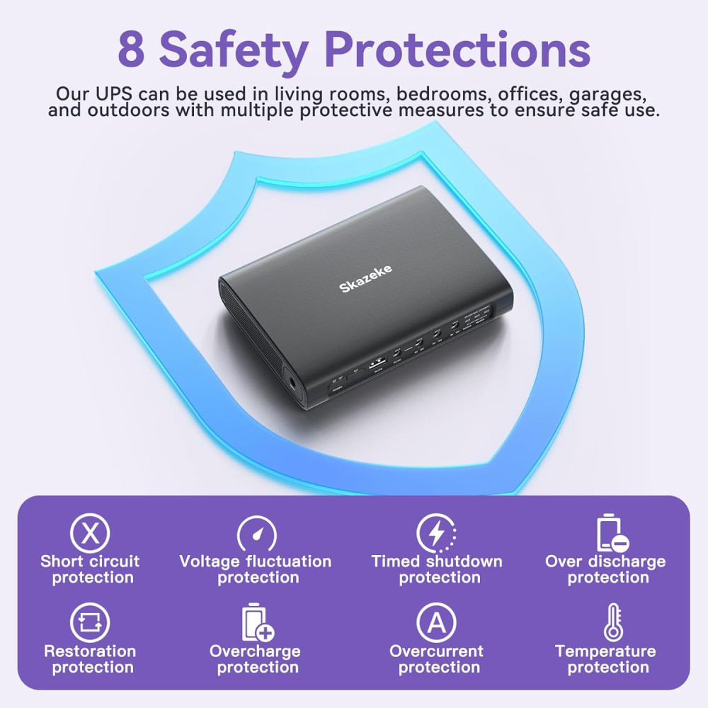 Аккумуляторный Mini UPS/Power Bank 25600 мАh для роутера модема и электроники 5V/9V/12V до 6A