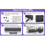 Аккумуляторный Mini UPS/Power Bank 25600 мАh для роутера модема и электроники 5V/9V/12V до 6A
