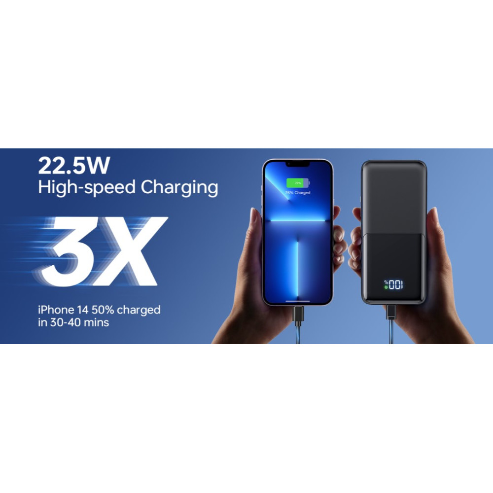 Power Bank CFIAI повербанк 15000 mAh со встроенными кабелями