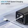 Повербанк для ноутбука Bayubesler 31200mAh 120W с розеткой AC PD 65W