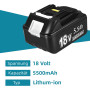 Б/У Аккумулятор для инструмента Makita 18V 5,5Ah Aosroso комплект 2 шт Li-ion