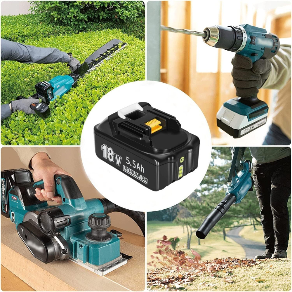 Б/У Аккумулятор для инструмента Makita 18V 5,5Ah Aosroso комплект 2 шт Li-ion