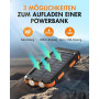 Power Bank Повербанк на солнечной батарее Vikeri 26800mAh с фонариком