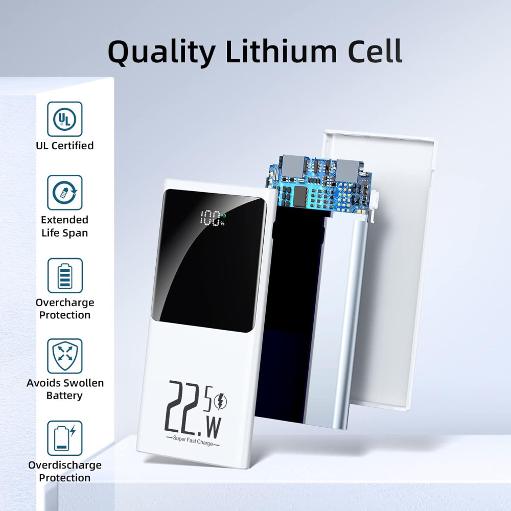 Повербанк IAIGG 10000mAh быстрая зарядка PD 22.5W