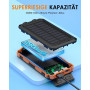 Power Bank Повербанк на солнечной батарее Vikeri 26800mAh с фонариком