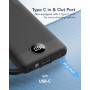 Power Bank Павербанк VRURC 10000mAh с кабелями 5-выходов, 2-входы