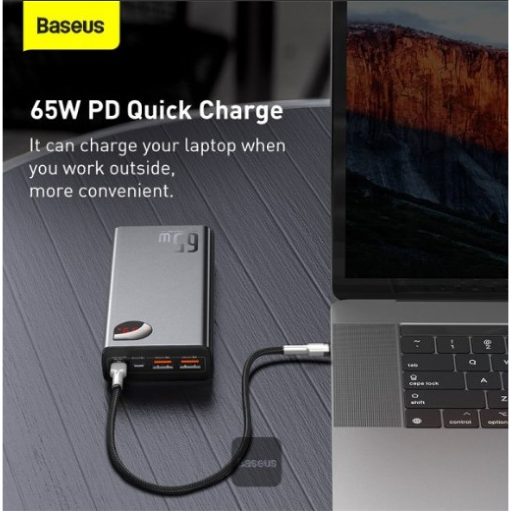 Power Bank Павербанк Baseus Adaman Metal 65W 20000mAh PPADM65-S