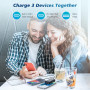 Power Bank Повербанк Ekrist 10800mAhз вбудованим USB C кабелем