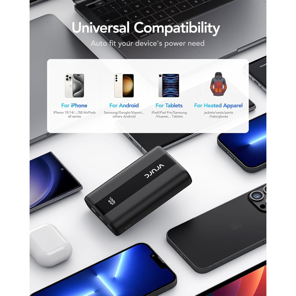 Power Bank Повербанк VRURC 20000mAh с быстрой зарядкой 22 5W
