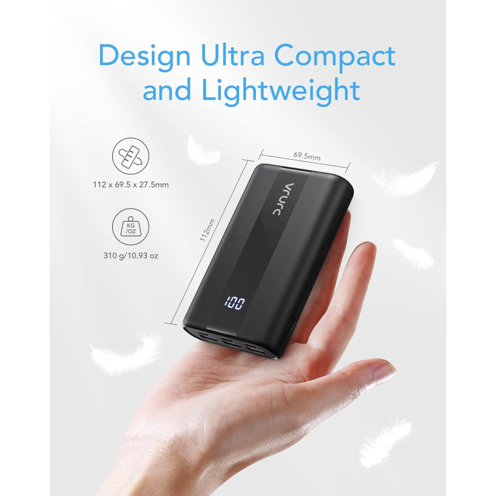 Power Bank Повербанк VRURC 20000mAh с быстрой зарядкой 22 5W